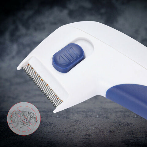 Image of Anti Lice Flea Electric Comb Pet Head Lice Removal Killer Brush Treatment Tool
